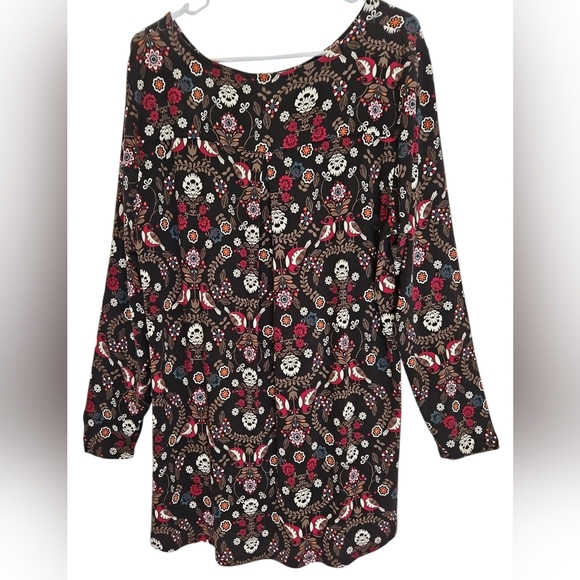 INTRO LOVE THE FIT HI LO BLACK BURGUNDY MULTI COLOR SZ XL - Picture 2 of 11